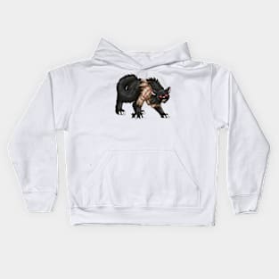 WereCat: Black Kids Hoodie